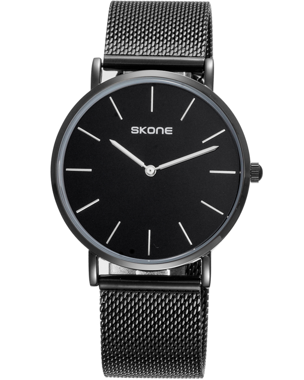 SKONE Camden Black Unisex Watch Silver 39MM Case Prices Shop - Main Image